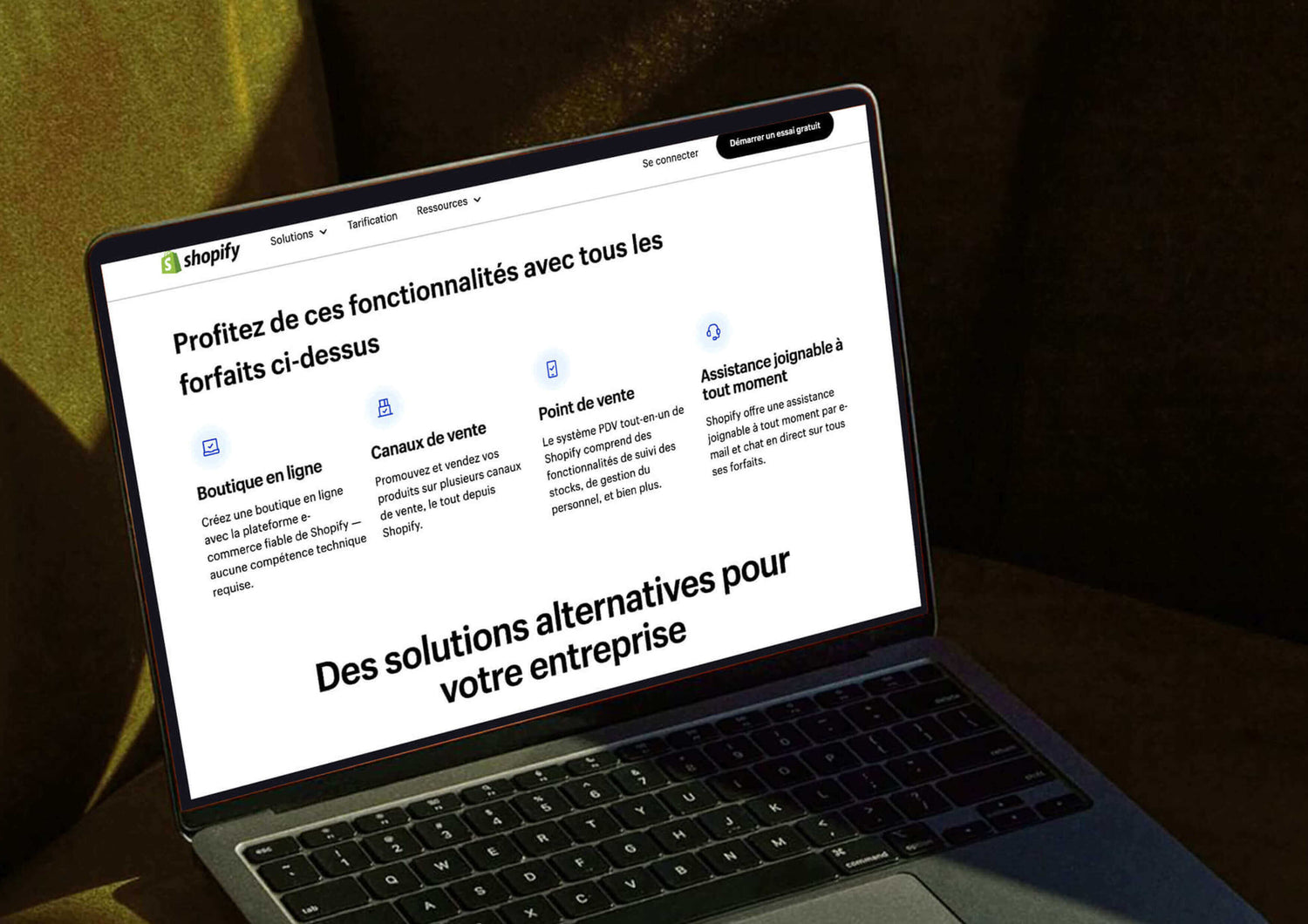 Shopify prix
