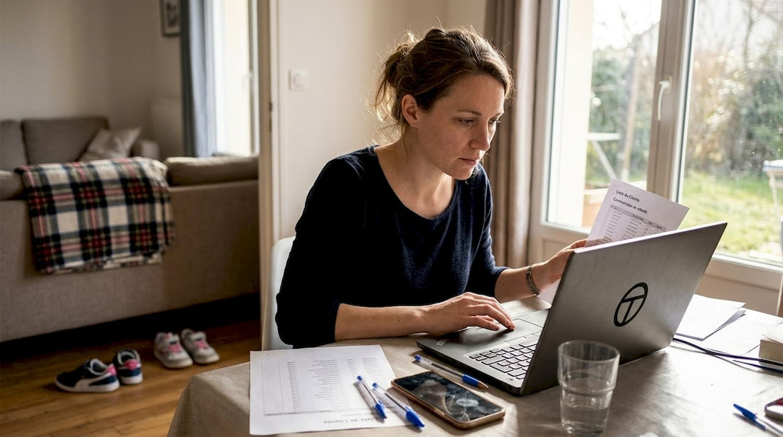 Un responsable e-commerce qui analyse et segmente sa clientèle depuis chez lui