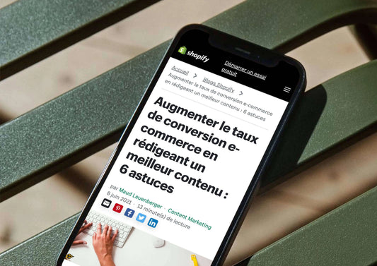 Comment augmenter son taux de conversion Shopify ? - Tamara Agency